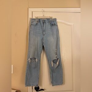 Abercrombie & Fitch Distressed Light Blue Jeans
